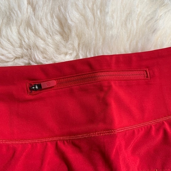 NWT Lululemon Speed Shorts Dark Red Medium Rise - Picture 8 of 10
